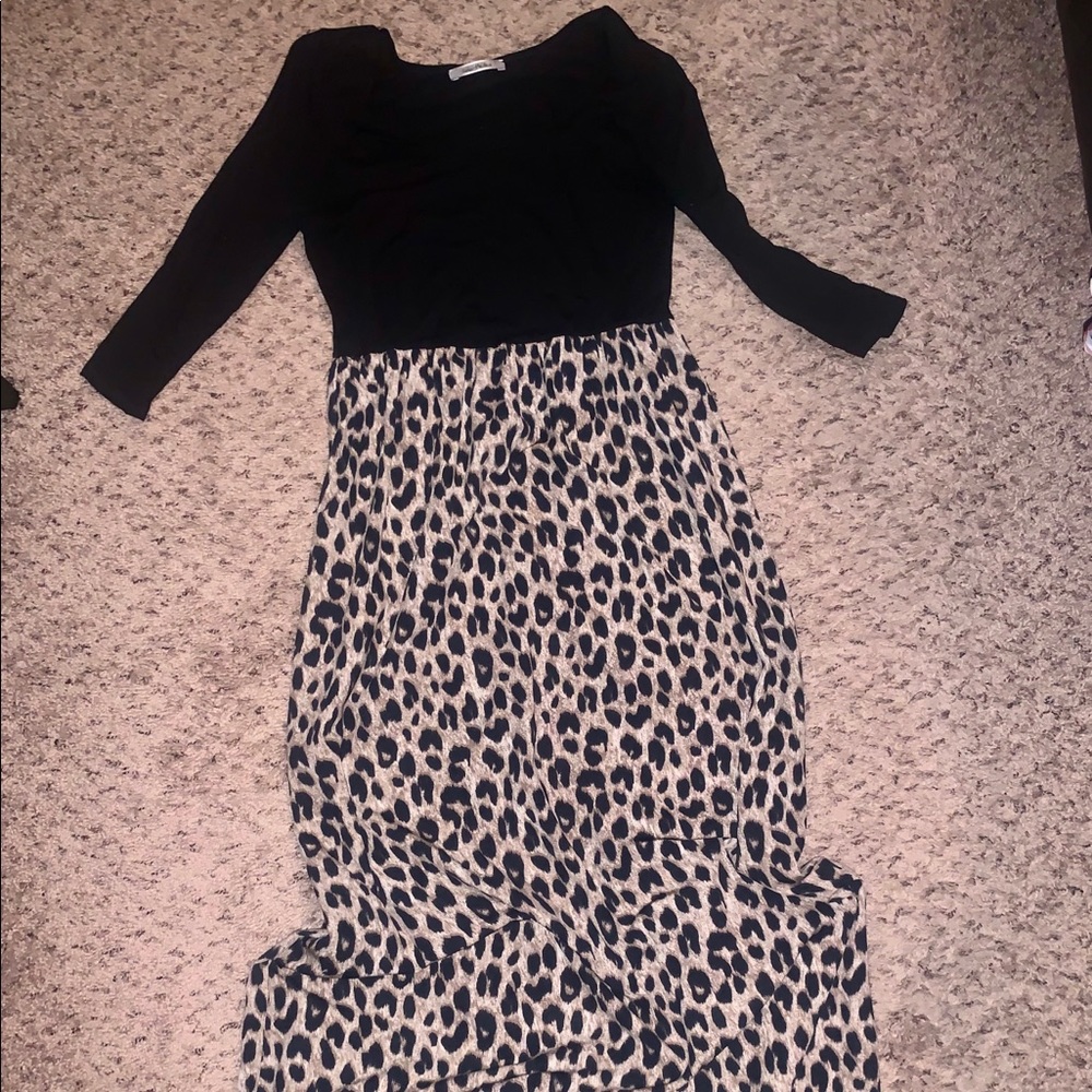 Color Me Red Cheetah Dress